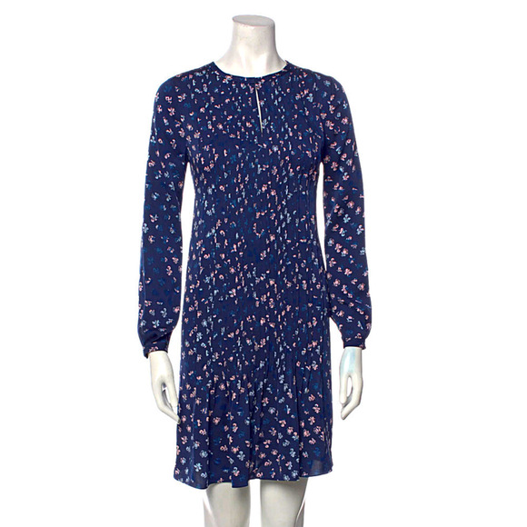 Diane Von Furstenberg Meadow Floral-Print Silk Dress in Daisy Buds Indig… - Picture 5 of 14